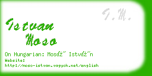 istvan moso business card
